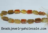 CAG7388 15.5 inches 15*20mm - 18*25mm freeform dragon veins agate beads