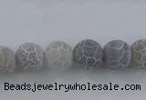 CAG7478 15.5 inches 4mm round frosted agate beads wholesale