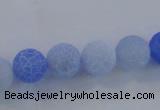 CAG7526 15.5 inches 4mm round frosted agate beads wholesale