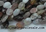 CAG753 15.5 inches 6*8mm faceted oval botswana agate beads