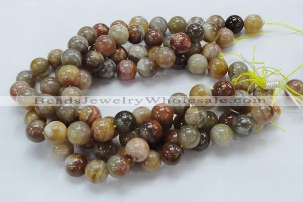 CAG767 15.5 inches 16mm round yellow agate gemstone beads wholesale