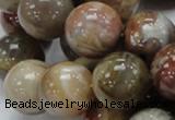 CAG768 15.5 inches 18mm round yellow agate gemstone beads wholesale