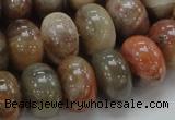 CAG771 15.5 inches 12*18mm rondelle yellow agate gemstone beads