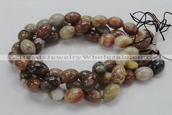 CAG774 15.5 inches 16*21mm rice yellow agate gemstone beads