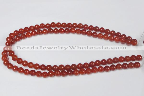 CAG7857 15.5 inches 6mm round red agate beads wholesale