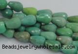 CAG7876 15.5 inches 8*10mm faceted teardrop grass agate beads