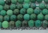 CAG7904 15.5 inches 6mm round grass agate beads wholesale