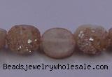 CAG7946 7.5 inches 8*10mm oval plated white druzy agate beads