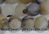 CAG8015 15.5 inches 12mm round matte Montana agate gemstone beads