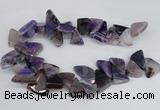 CAG8541 Top drilled 15*20mm - 25*30mm freeform dragon veins agate beads