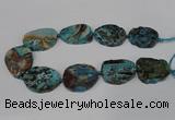 CAG8549 15.5 inches 30*40mm - 35*45mm freeform ocean agate beads