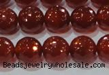 CAG8593 15.5 inches 12mm faceted round red agate gemstone beads