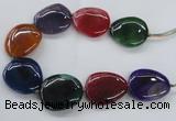 CAG8647 15.5 inches 35*40mm - 40*45mm freeform dragon veins agate beads