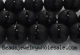 CAG8676 15.5 inches 8mm round matte tibetan agate gemstone beads