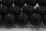 CAG8677 15.5 inches 10mm round matte tibetan agate gemstone beads