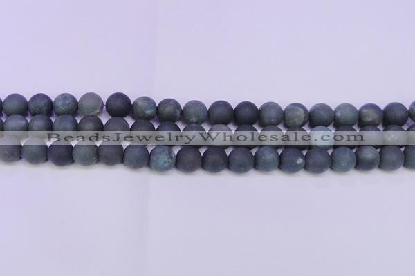 CAG8883 15.5 inches 10mm round matte moss agate beads