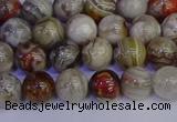 CAG9111 15.5 inches 6mm round Mexican crazy lace agate beads