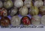 CAG9113 15.5 inches 10mm round Mexican crazy lace agate beads