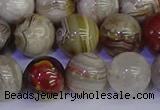 CAG9115 15.5 inches 14mm round Mexican crazy lace agate beads