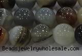 CAG9151 15.5 inches 12mm round line agate beads wholesale