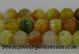 CAG9163 15.5 inches 6mm round line agate beads wholesale