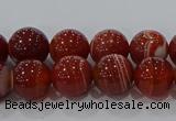 CAG9177 15.5 inches 6mm round line agate beads wholesale