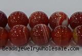 CAG9178 15.5 inches 8mm round line agate beads wholesale