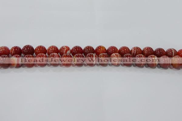 CAG9178 15.5 inches 8mm round line agate beads wholesale