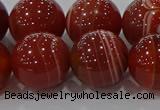 CAG9182 15.5 inches 16mm round line agate beads wholesale