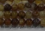 CAG9193 15.5 inches 6mm round line agate gemstone beads