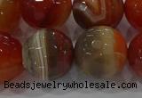 CAG9235 15.5 inches 16mm faceted round line agate beads wholesale