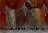 CAG9236 15.5 inches 18mm faceted round line agate beads wholesale