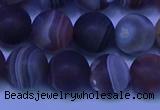 CAG9374 15.5 inches 12mm round matte botswana agate beads