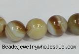 CAG940 16 inches 14mm round madagascar agate gemstone beads