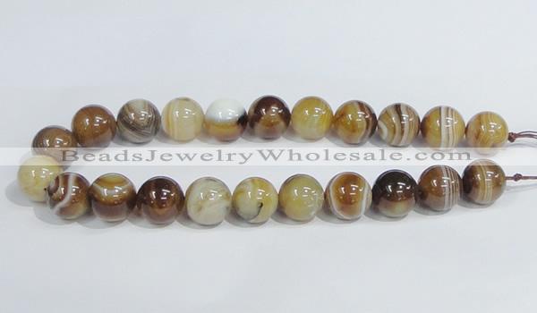 CAG942 16 inches 18mm round madagascar agate gemstone beads