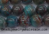 CAG9473 15.5 inches 8mm round blue crazy lace agate beads