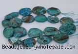 CAG9552 15.5 inches 25*35mm - 30*40mm freeform ocean agate beads