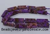 CAG9556 15.5 inches 20*40mm - 20*45mm rectangle ocean agate beads