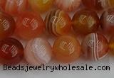 CAG9563 15.5 inches 10mm round red botswana agate gemstone beads