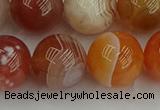 CAG9565 15.5 inches 14mm round red botswana agate gemstone beads