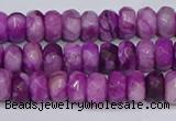 CAG9572 15.5 inches 4*6mm faceted rondelle crazy lace agate beads