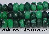 CAG9595 15.5 inches 5*8mm faceted rondelle crazy lace agate beads