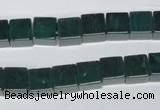 CAG961 15.5 inches 8*8mm cube green agate gemstone beads wholesale