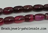 CAG9623 15.5 inches 8*12mm drum dragon veins agate beads wholesale