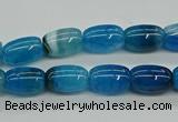 CAG9624 15.5 inches 8*12mm drum dragon veins agate beads wholesale