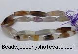 CAG9636 15.5 inches 12*45mm - 12*50mm freeform agate beads