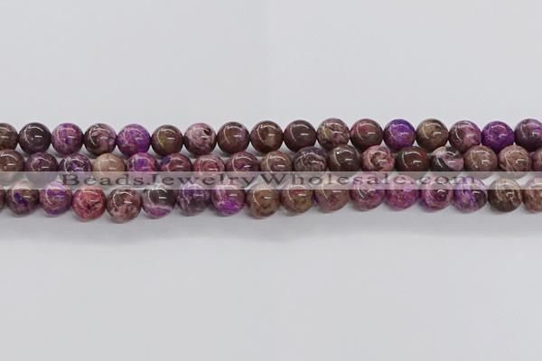 CAG9641 15.5 inches 8mm round ocean agate gemstone beads wholesale