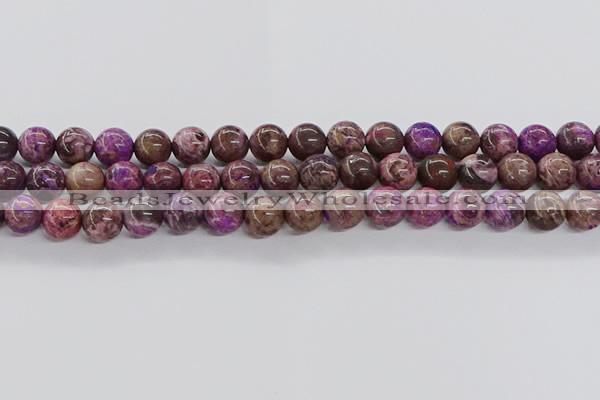 CAG9643 15.5 inches 12mm round ocean agate gemstone beads wholesale