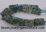 CAG9697 15.5 inches 30*45mm - 35*50mm rectangle ocean agate beads