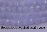 CAG9728 15.5 inches 4mm faceted round blue lace agate beads